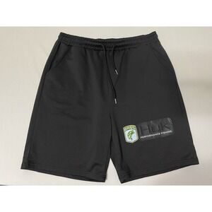 Men's Black Huk Fishing Fleece Shorts 8" Inseam Size XXL